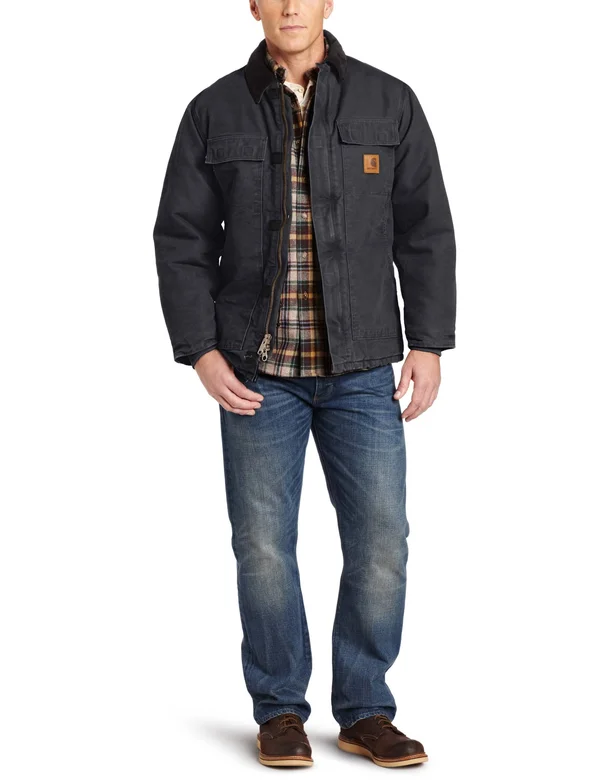 Carhartt Men's Black Sandstone Traditional Coat