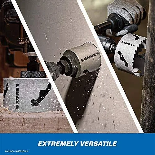 Lenox Tools Hole Saw Kit, Carbide Tipped, 6-Piece (LXAH3PSET6)