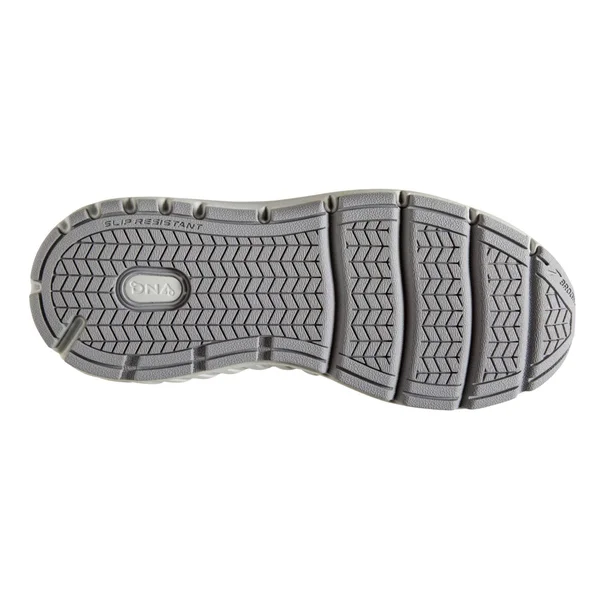 Women's Brooks Addiction Walker Suede Shark/Alloy/Oyster 10.5 D