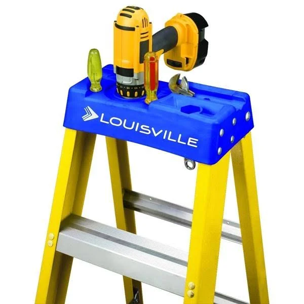 Louisville Ladder FS2004 Fiberglass Step Ladder, 4-Feet/250lb