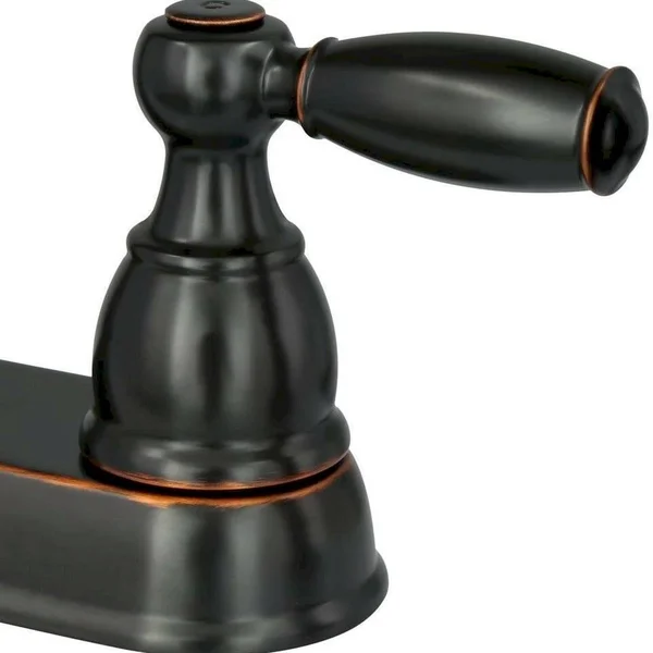 Delta Foundations 2-Handle Standard Kitchen Faucet with Side Sprayer in Oil-Rubbed Bronze