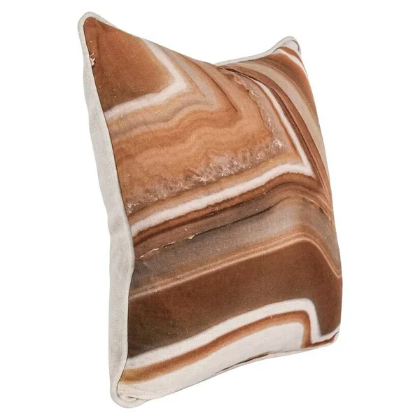 Kosas Home Aggie 18''x18'' Throw Pillow - Orange Brown