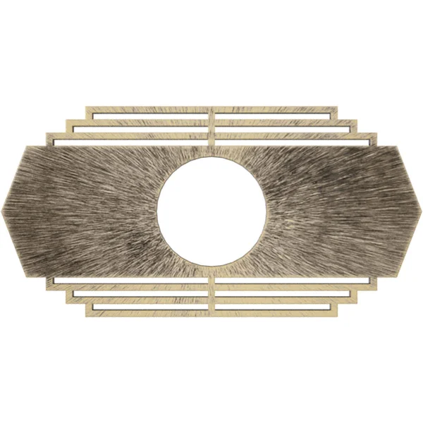 Ekena Millwork CMPP28X14CSAPG 28x22W x 14x22H x 7 3/8x22ID x 3/4x22P Chrysler Architectural Grade PVC Pierced Ceiling Medallion