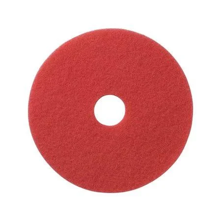 Nassco Pro Series Red Buffing Floor Pad, 5/Case, Size: 13 inch