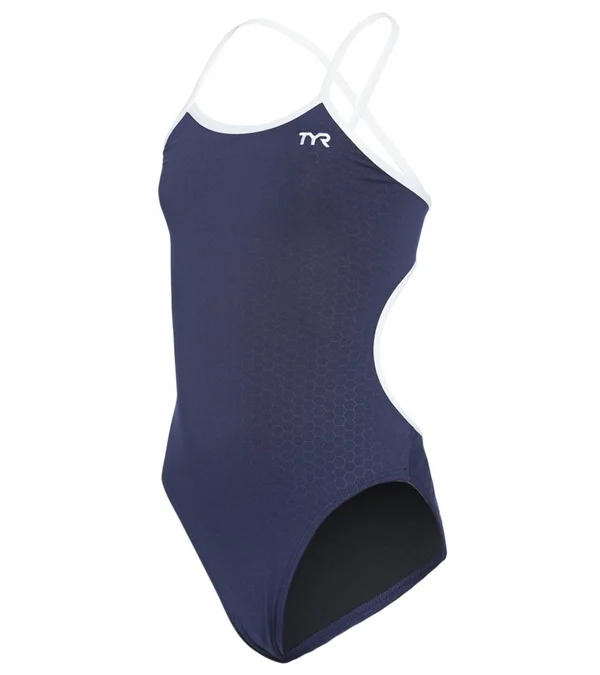 TYR Girls Hexa Trinityfit Swimsuit THEX7Y Navy 22