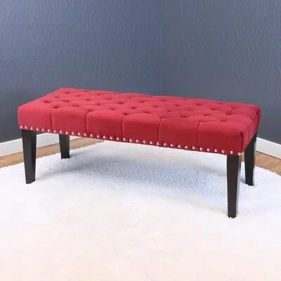Willa Arlo Interiors Erling Upholstered Bench, White