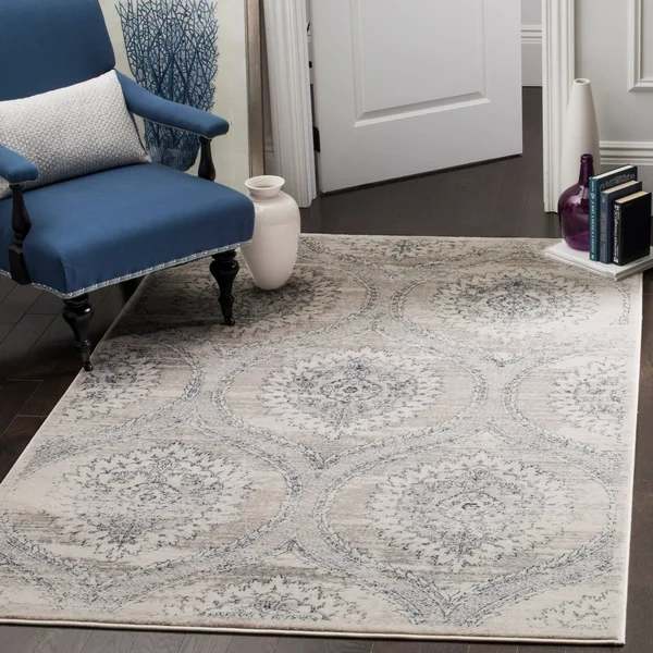 Safavieh CNG626A Carnegie Light Grey, Cream Area Rug - 9& x 12&