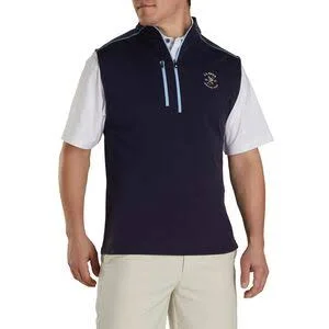 FootJoy 2020 U.S. Open Half-Zip Heather Blocked Vest in Navy Size L