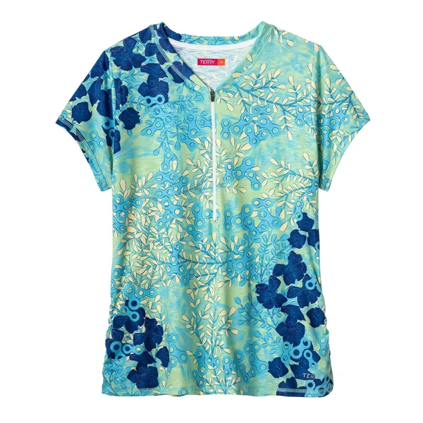 Terry Bicycles Wayfarer Short-Sleeve Jersey - Women's Hydrange/Multi, XL