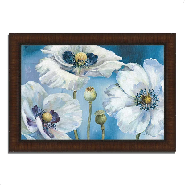 Tangletown Fine Art Blue Dance I by Lisa Audit, Framed Painting Print, Ready to Hang 614783-3020p120