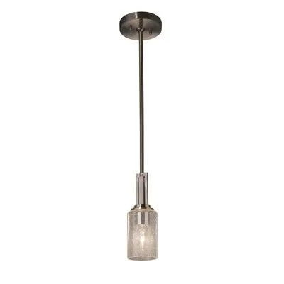 Donashia 1 - Light Single Cylinder Pendant Latitude Run Finish: Brushed Nickel, Shade Color: Opal, Bulb Type: Incandescent