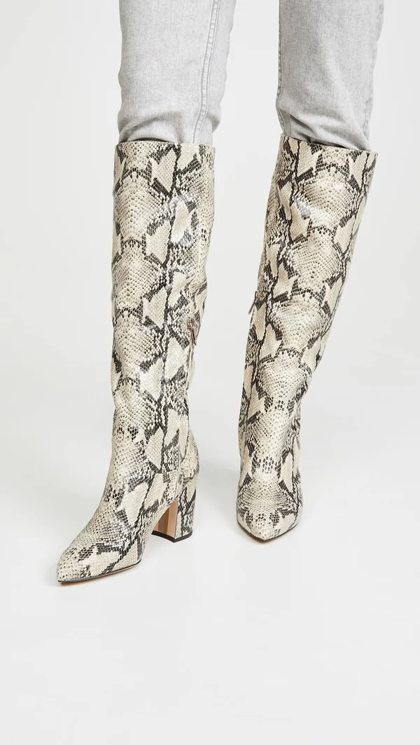 Sam Edelman Hai Boots Black/Nude 9