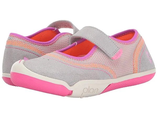 PLAE Emme Kids& Sneaker - Silver/Pink, 9