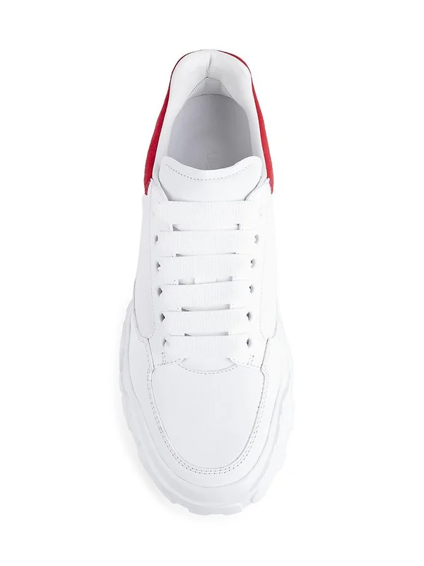 Alexander McQueen Oversized Sneakers, White/Black, Women's, 36.5EU, Sneakers & Trainers Chunky & Oversized Dad Sneakers