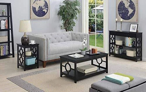 Convenience Concepts Ring 1 Drawer Console Table - Black