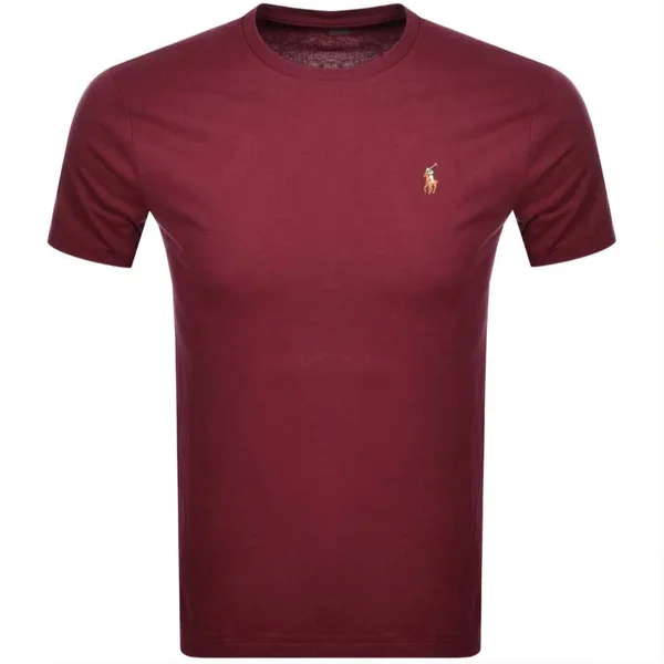 Polo Ralph Lauren Custom Slim Fit Crew Neck T-Shirt - Red - Red
