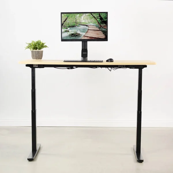 Vivo DESK-V120EB Black Electric Stand Up Desk Frame Motor Standing Height Adjustable Legs