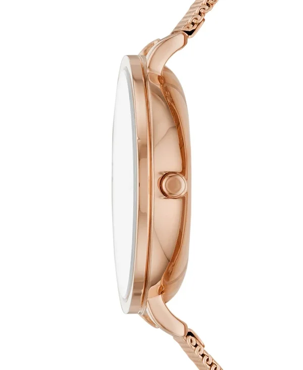 Skagen Women's Hagen Three-Hand Steel-Mesh Watch - Rose Gold