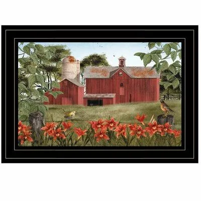 'Summer Days' by Billy Jacobs - Picture Frame Painting Print on Paper August Grove Format: Black/White Framed