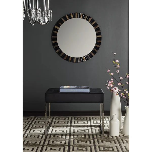 Safavieh Roitfeld Black Ottoman