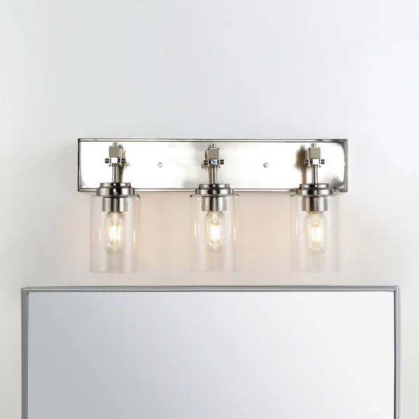 Safavieh Warley Wall Sconce-Nickel/Clear