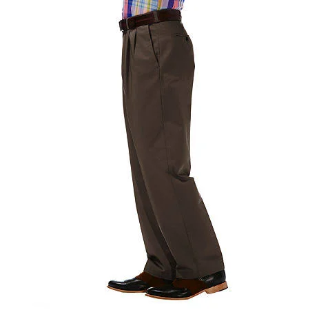 Haggar Work to Weekend Classic-Fit Pleated Pants