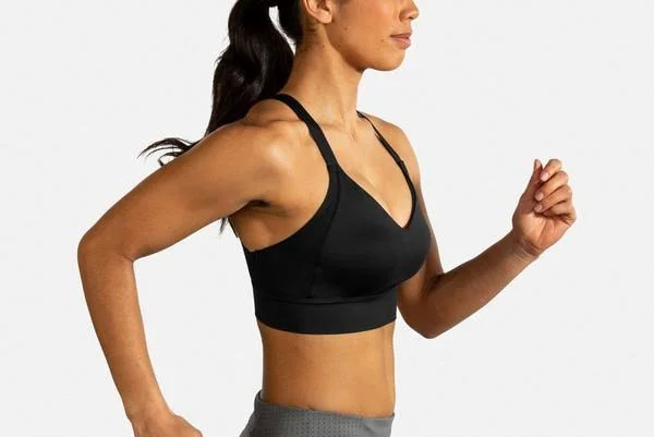 Brooks Women's Drive Interlace Run Bra Black 32 A/B