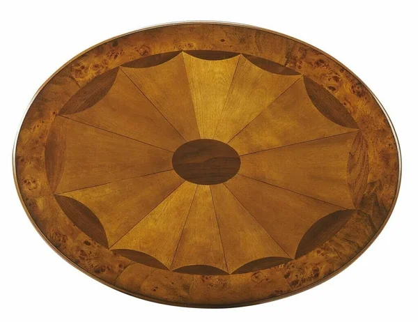 HomeRoots Living Room Jeanette Olive Ash Burl Oval Accent Table