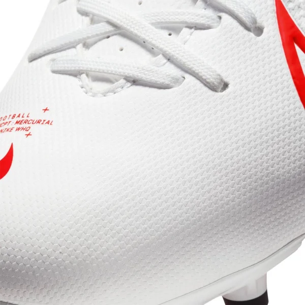 Nike Kids Mercurial Vapor 13 Academy mg FG White/Laser Crimson - 4