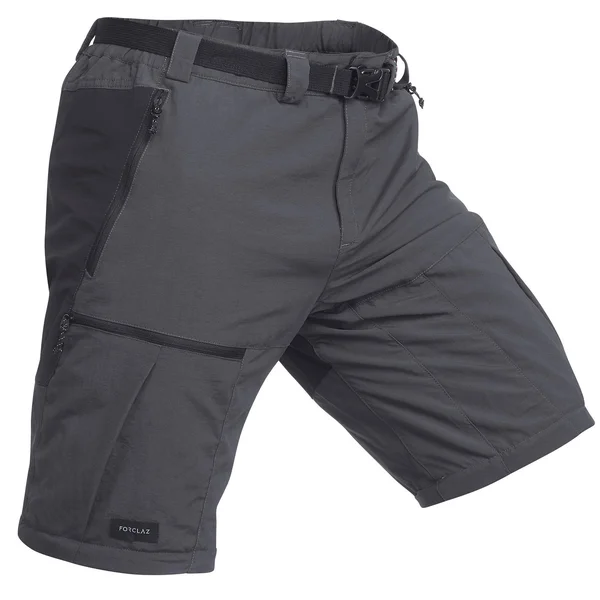 Forclaz Men's Trek 500, Convertible Hiking Pants in Carbon Gray, Size W42 L34
