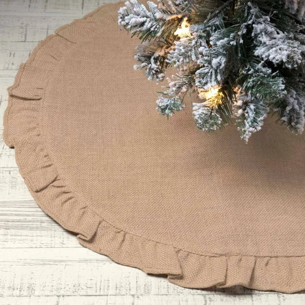 Jute Burlap Natural Tree Skirt - 48x22