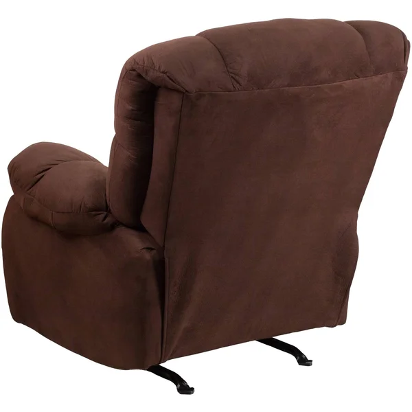 Flash Furniture Contemporary Softsuede Fudge Microfiber Rocker Recliner