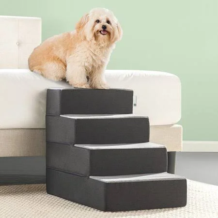 Zinus Easy Pet Stair - Grey, Large, Size: 4 Step - Large