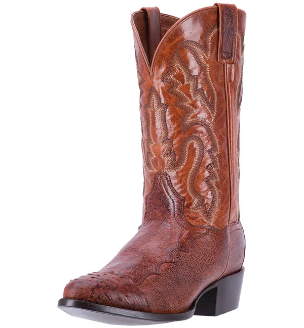 Dan Post Men's Pugh Cowboy Boot Dpp5210 - Cognac Ostrich