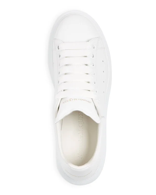 Alexander McQueen Women's Leather Sneakers - White - 5 US