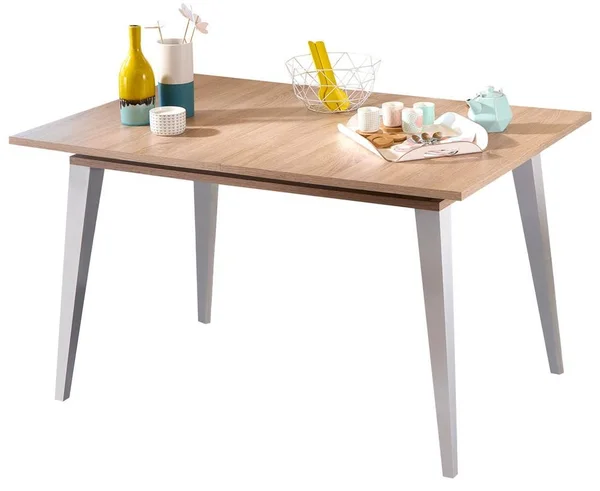 Symbiosis E2290A0300X00 Prism Extendable Dining Table, Natural Oak