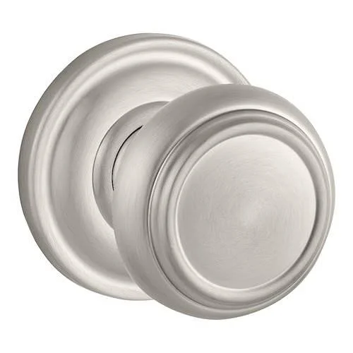Baldwin Traditional Privacy Door Knob with Traditional Round Rose - Finish: Matte Antique Nickel