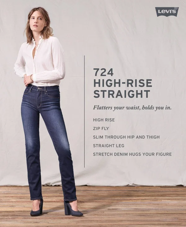 Levi&s Women's 724 High Rise Straight Jeans