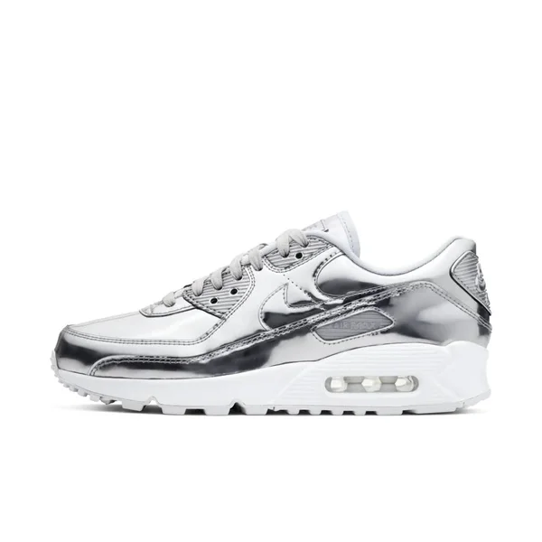 Nike Wmns Air Max 90 Metallic Silver - Size 12.5 Women