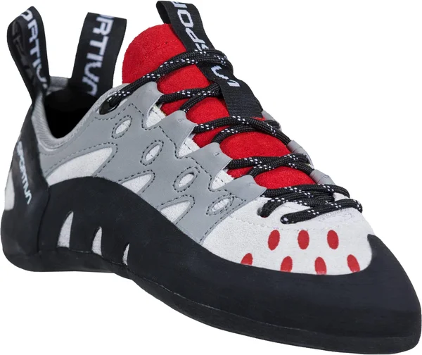 La Sportiva Tarantulace Climbing Shoe - Women's Grey/Hibiscus - 38