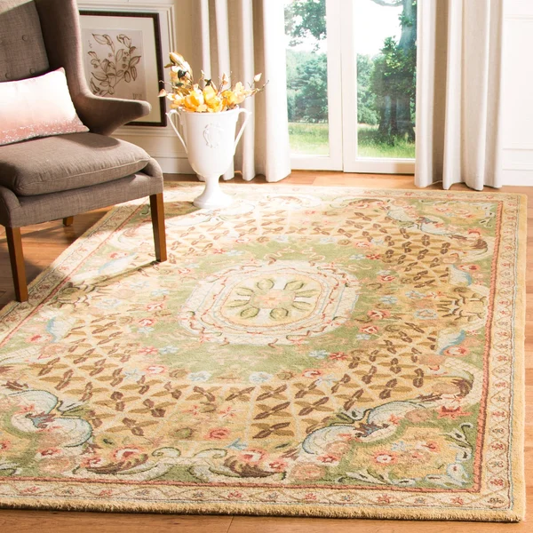 Safavieh Classic CL304B Burgundy, Black Rug 6& x 6& Round