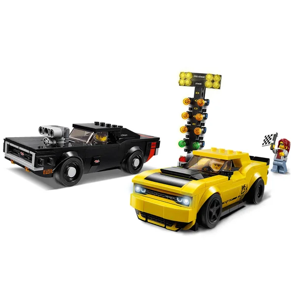 Lego Speed Champions 75893 2018 Dodge Challenger SRT Demon & 1970 Dodge Charger R/T
