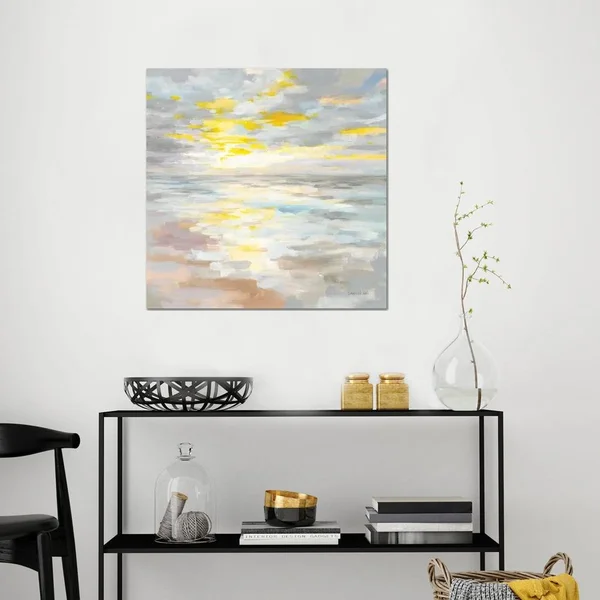 Danhui Nai Canvas Wall Decor Art Prints - Sunup on The Sea ( scenic & landscapes > Sky > sunrises & Sunsets u003