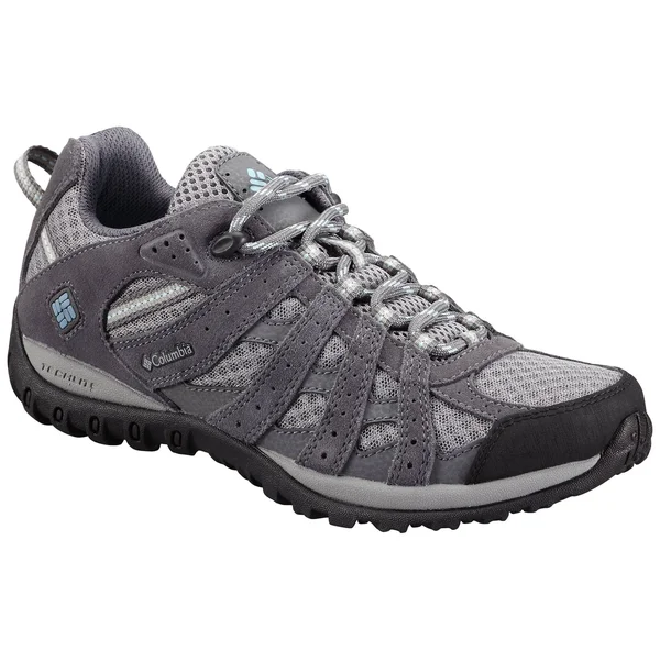 Columbia Women's Redmond Trail Shoe, Boulder/Sky Blue, 8.5 M US