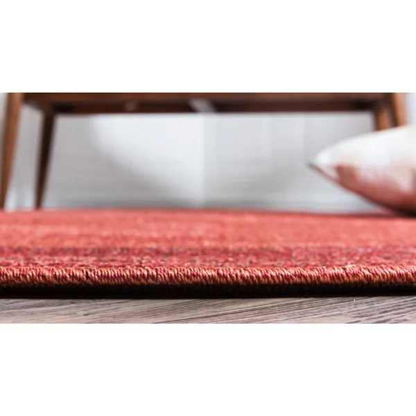 Unique Loom Del Mar Abigail Terracotta 8& 0 x 8& 0 Round Rug