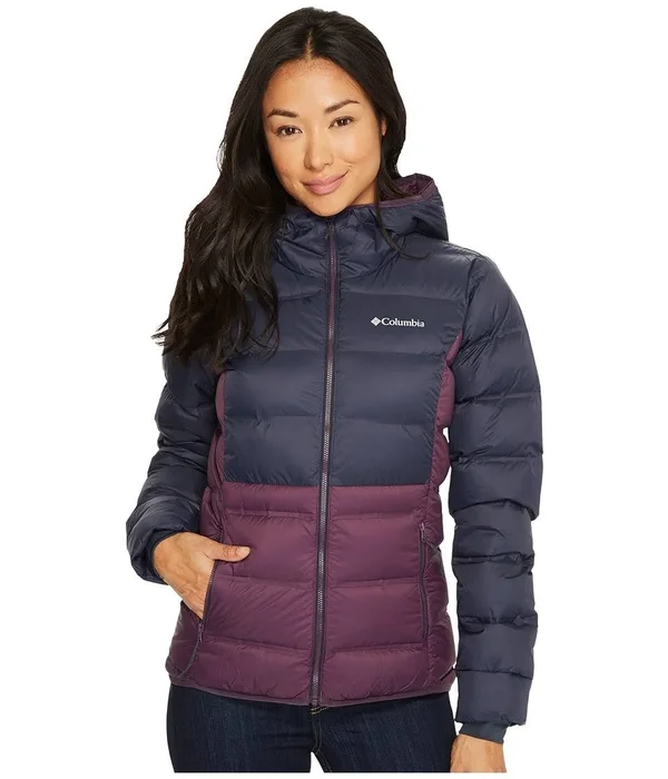 Columbia Explorer Falls Hooded Down Jacket - Women's Dusty Purple/India Ink - Xs