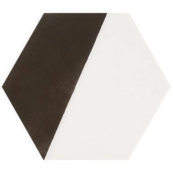Artmore Tile Modern Hex Pop Black 7.79 in. x 8.98 in. Matte Porcelain Floor and Wall Tile (16 Pieces 6.03 Sq. ft. per CASE) - EX