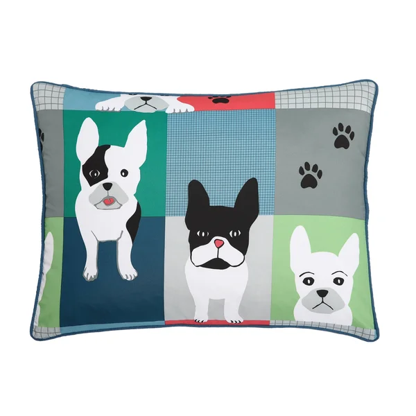 Asher Home Kids Puppy Patchwork Comforter Set - Full - Queen