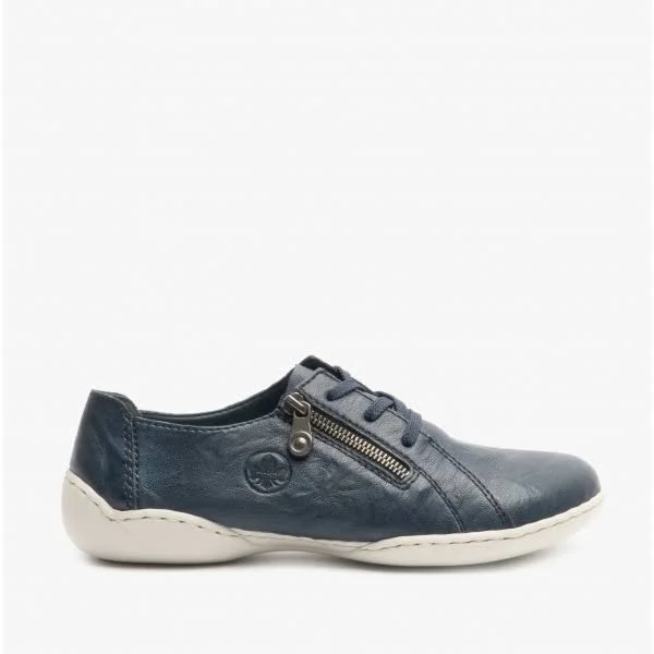 Rieker 58821 Ladies Leather Casual Shoes Blue: EU 40