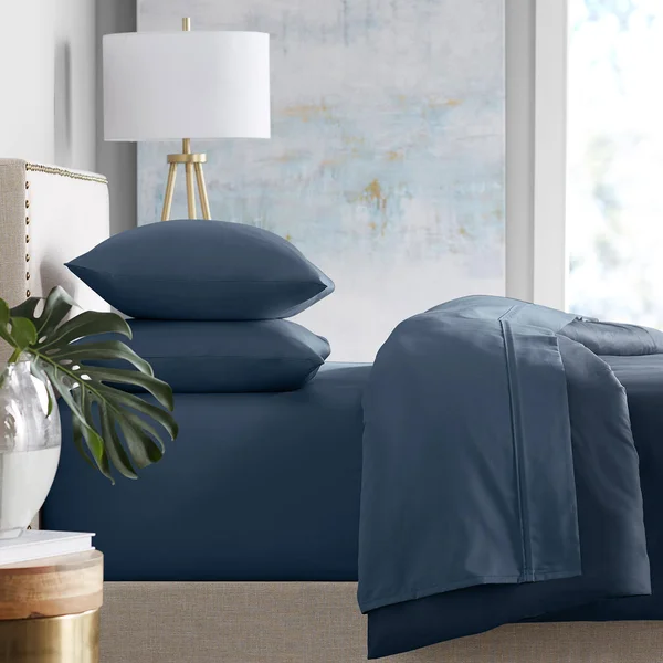 Member&s Mark 450 Thread Count King Sheet Set - Navy Blue